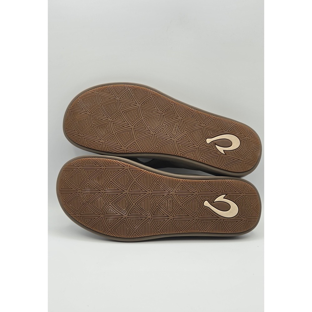 OluKai Maha Men's Sandals 12 Clay/Clay Brown Flip Flop Recovery Beach Comfort - Picture 6 of 11